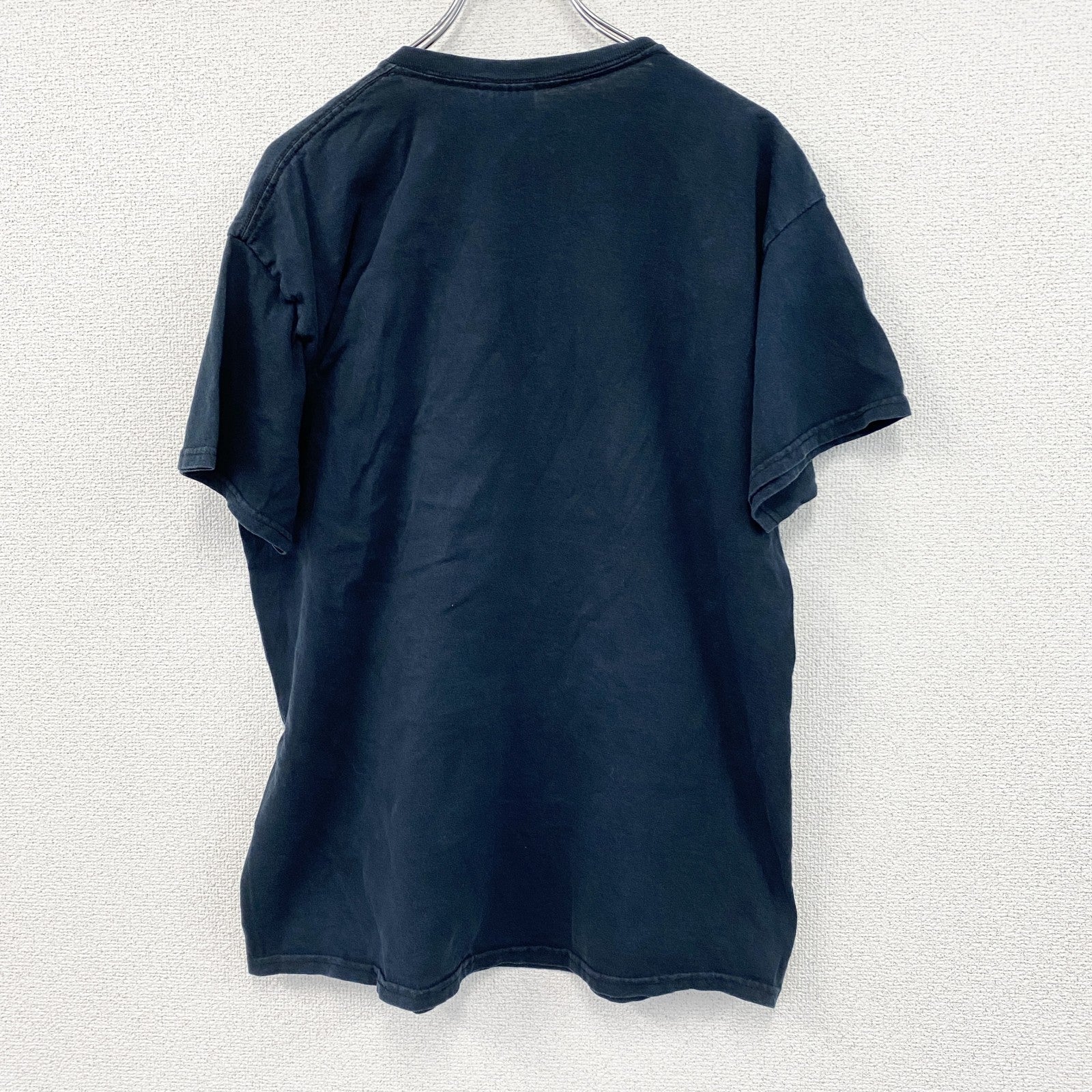 GILDAN　半袖プリントTシャツ　チームT　ニューメキシコロボス　黒　ブラック　Lサイズ　古着