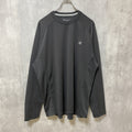 Champion チャンピオン　長袖Tシャツ　ワンポイント　黒　ブラック　ビッグシルエット　オーバーサイズ　XLサイズ　古着
