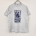 RUSSELL　ラッセル　半袖プリントTシャツ　シングルステッチ　霜降りグレー　Mサイズ カットソー メンズ コットン 古着