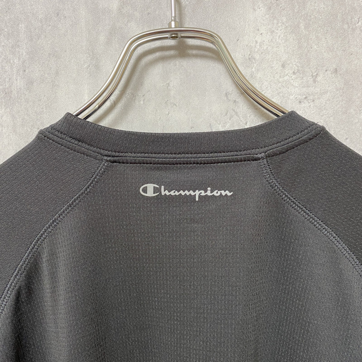 Champion チャンピオン　長袖Tシャツ　ワンポイント　黒　ブラック　ビッグシルエット　オーバーサイズ　XLサイズ　古着