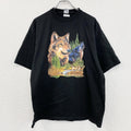 BASIC WORLD PROMOWEAR　半袖プリントTシャツ　黒　ブラック　2XLサイズ　古着