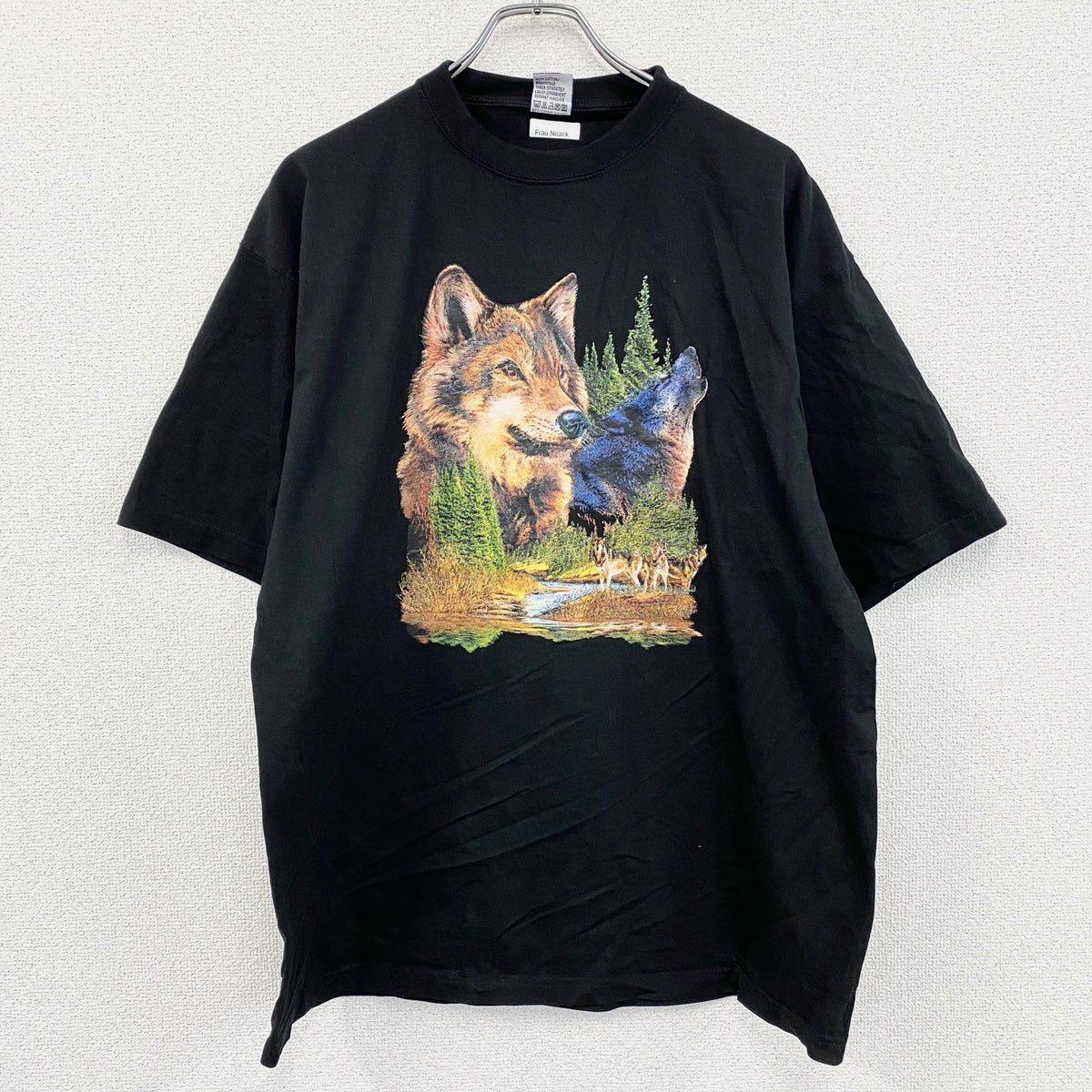 BASIC WORLD PROMOWEAR　半袖プリントTシャツ　黒　ブラック　2XLサイズ　古着