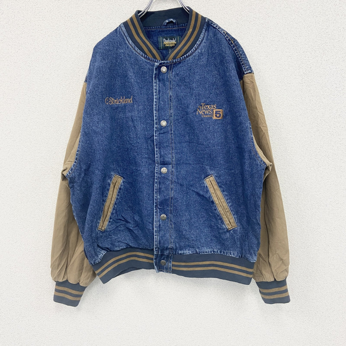 90s　Dumbrooke　デニムスタジャン　ヴィンテージ　インディゴ　Lサイズ　古着