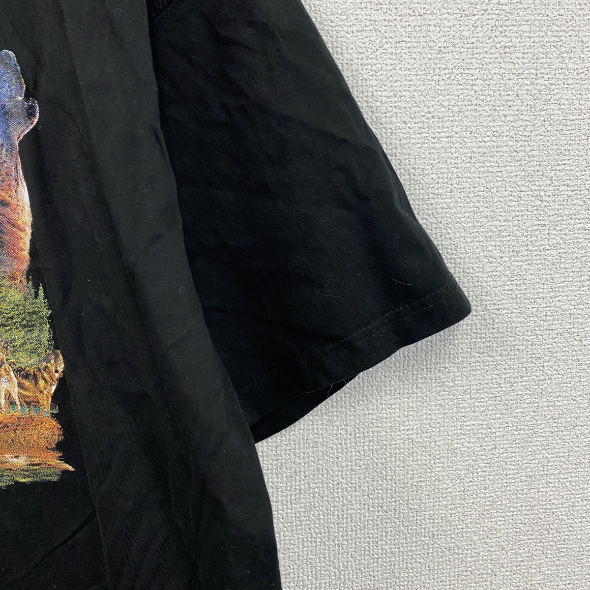 BASIC WORLD PROMOWEAR　半袖プリントTシャツ　黒　ブラック　2XLサイズ　古着