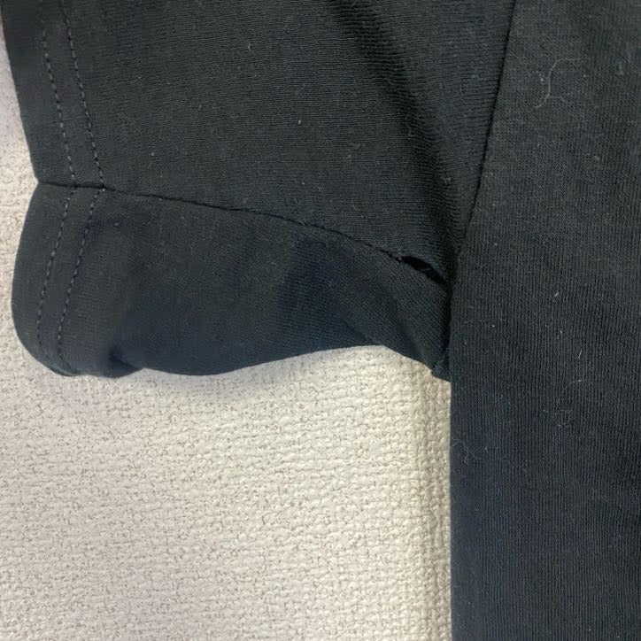 GILDAN　ギルダン 　半袖クルーネックTシャツ　バックプリント　PIZZA　ピザ　politos　黒　ブラック　Lサイズ　古着
