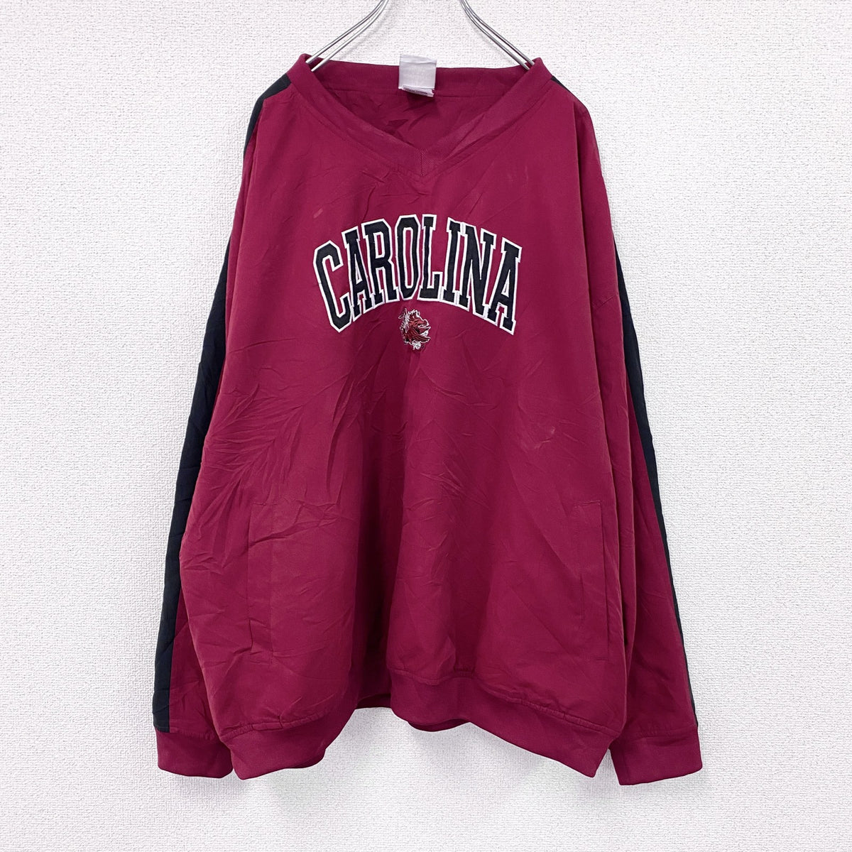KNIGHTS APPAREL　プルオーバージャケット　カレッジタイプ　赤　レッド　2XLサイズ　古着