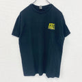 GILDAN　ギルダン　半袖デザインTシャツ　バックプリント　サメ　DELTA SIG　黒　ブラック　Mサイズ　古着