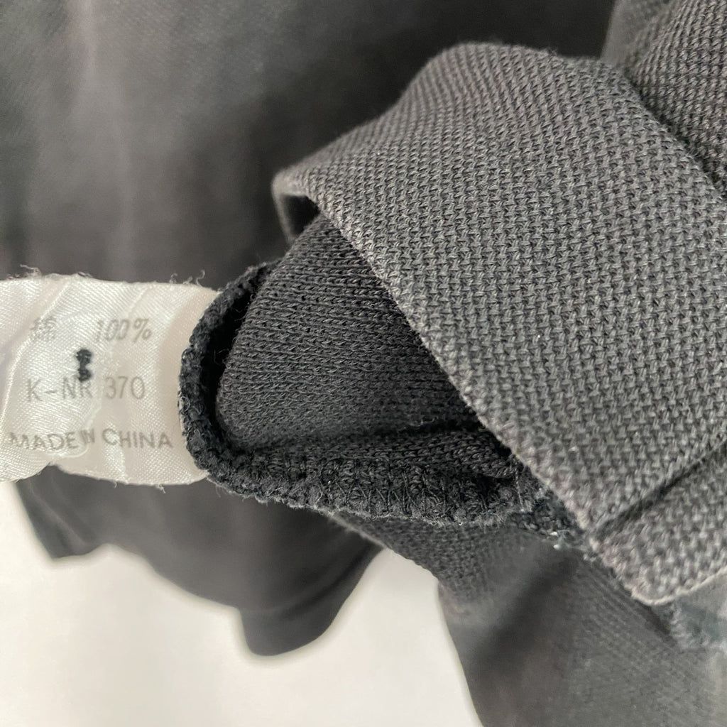 Magneti Marelli　マニエッティマレリ　フェラーリ　長袖ポロシャツ　刺繍ロゴ　黒　ブラック　Lサイズ　古着