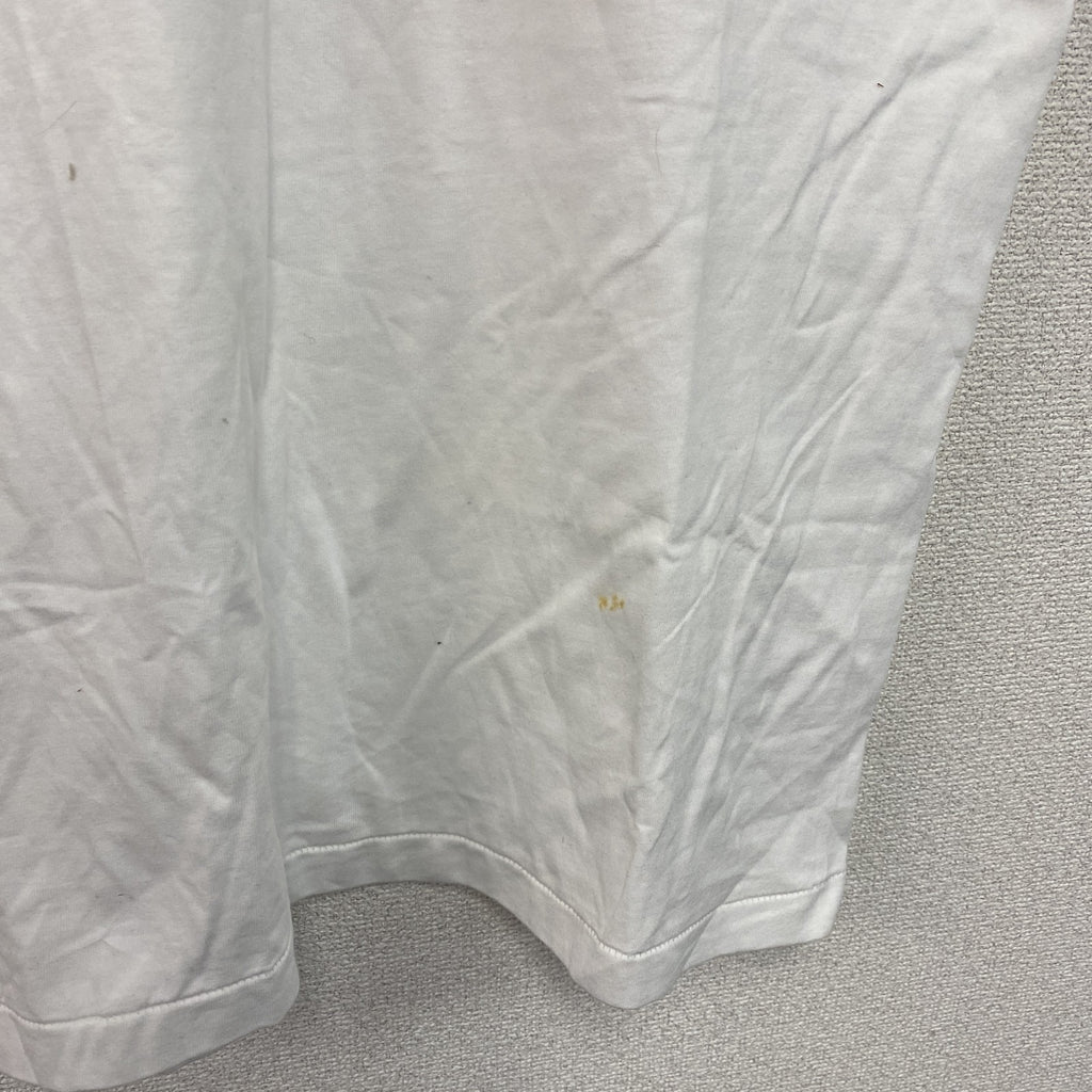 90s　FRUIT OF THE LOOM　半袖プリントＴシャツ　星条旗　シングルステッチ　ヴィンテージ　白　ホワイト　Lサイズ　古着