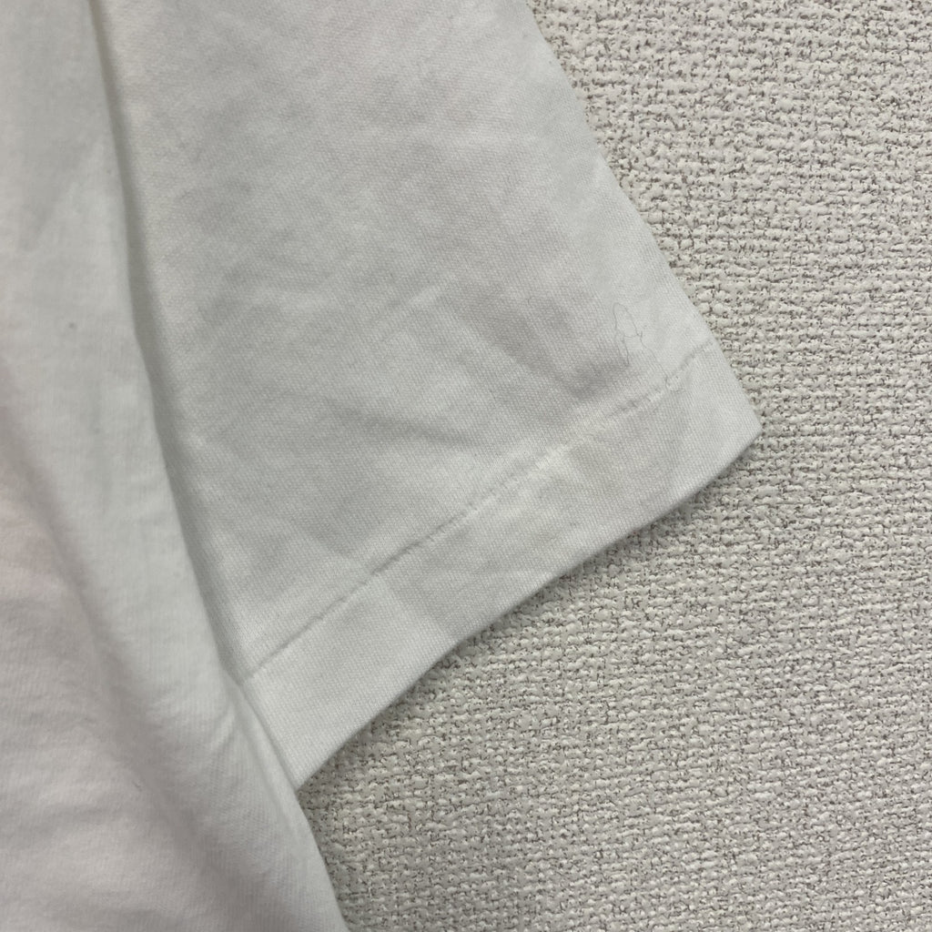 90s　FRUIT OF THE LOOM　半袖プリントＴシャツ　星条旗　シングルステッチ　ヴィンテージ　白　ホワイト　Lサイズ　古着