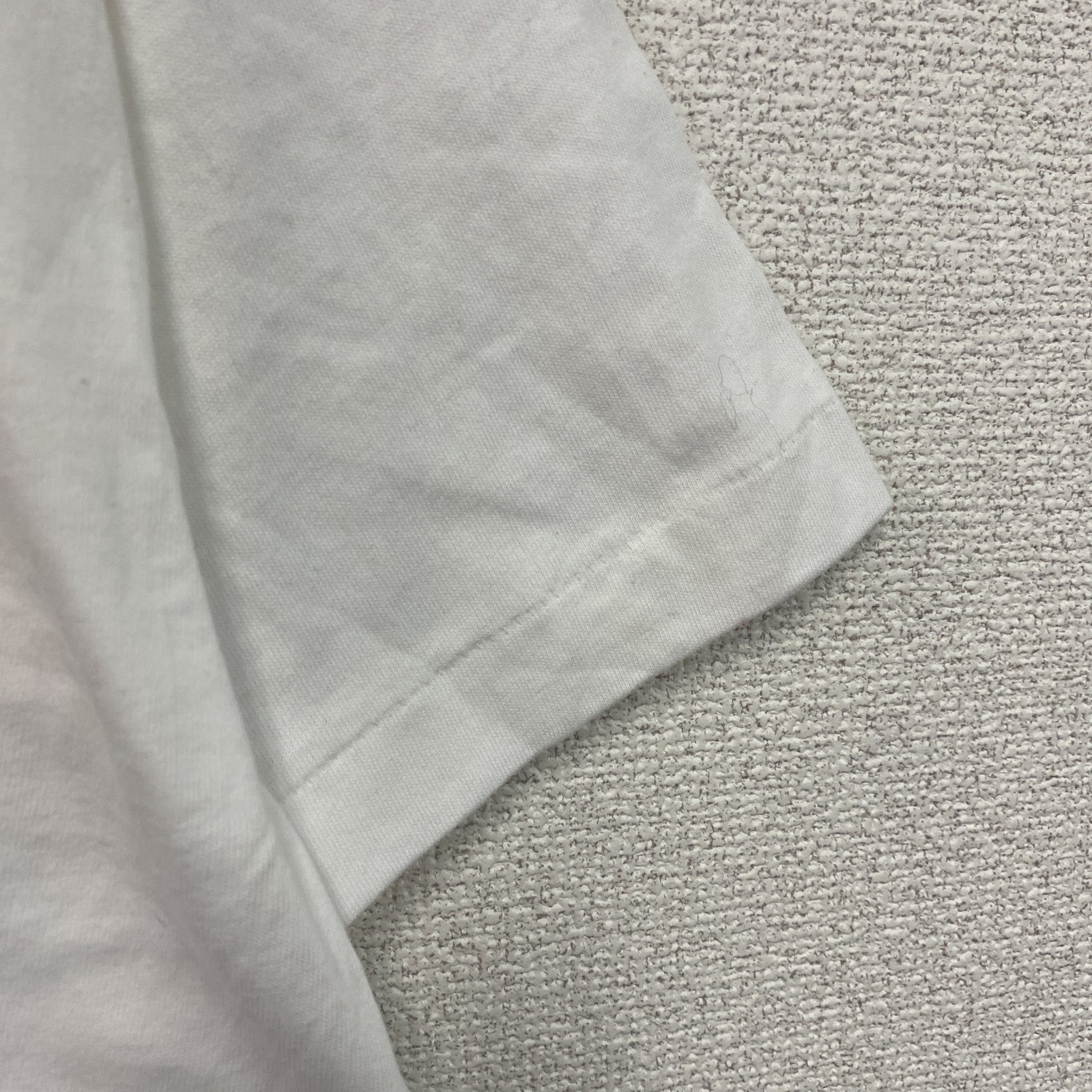 90s　FRUIT OF THE LOOM　半袖プリントＴシャツ　星条旗　シングルステッチ　ヴィンテージ　白　ホワイト　Lサイズ　古着