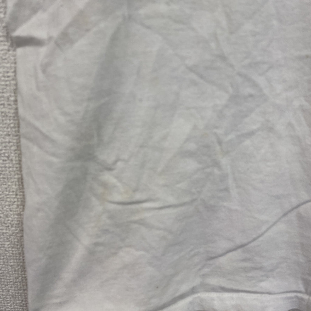 GILDAN　ギルダン　半袖プリントアニマルTシャツ　フォトTシャツ　豚　誰やねん　白　ホワイト　Sサイズ　古着