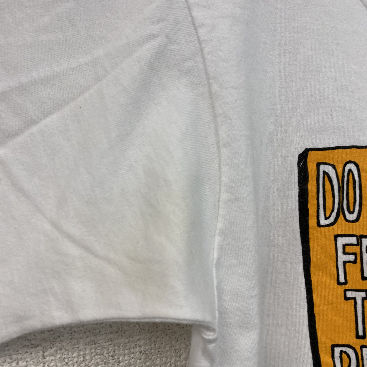 SCREEN STARS　スクリーンスターズ　半袖プリントTシャツ　シングルステッチ　白　ホワイト　Mサイズ カットソー メンズ コットン 古着