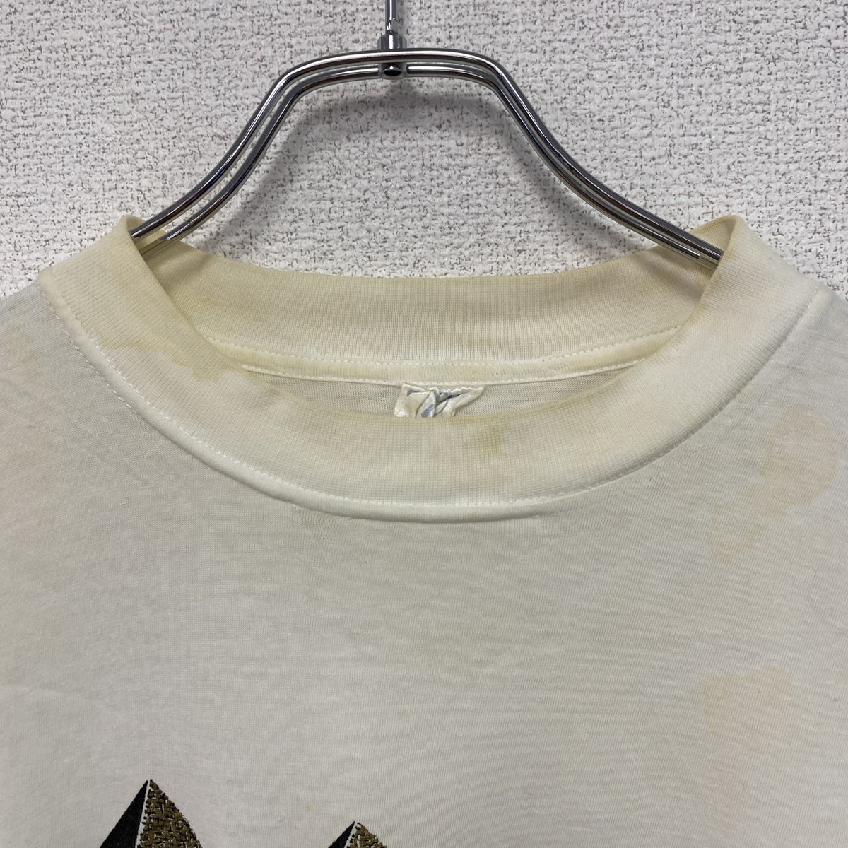 ～00s　SAGGY　サギー　半袖プリントＴシャツ　EGY PTE　エジプト　ヴィンテージ　白　ホワイト　Lサイズ　古着