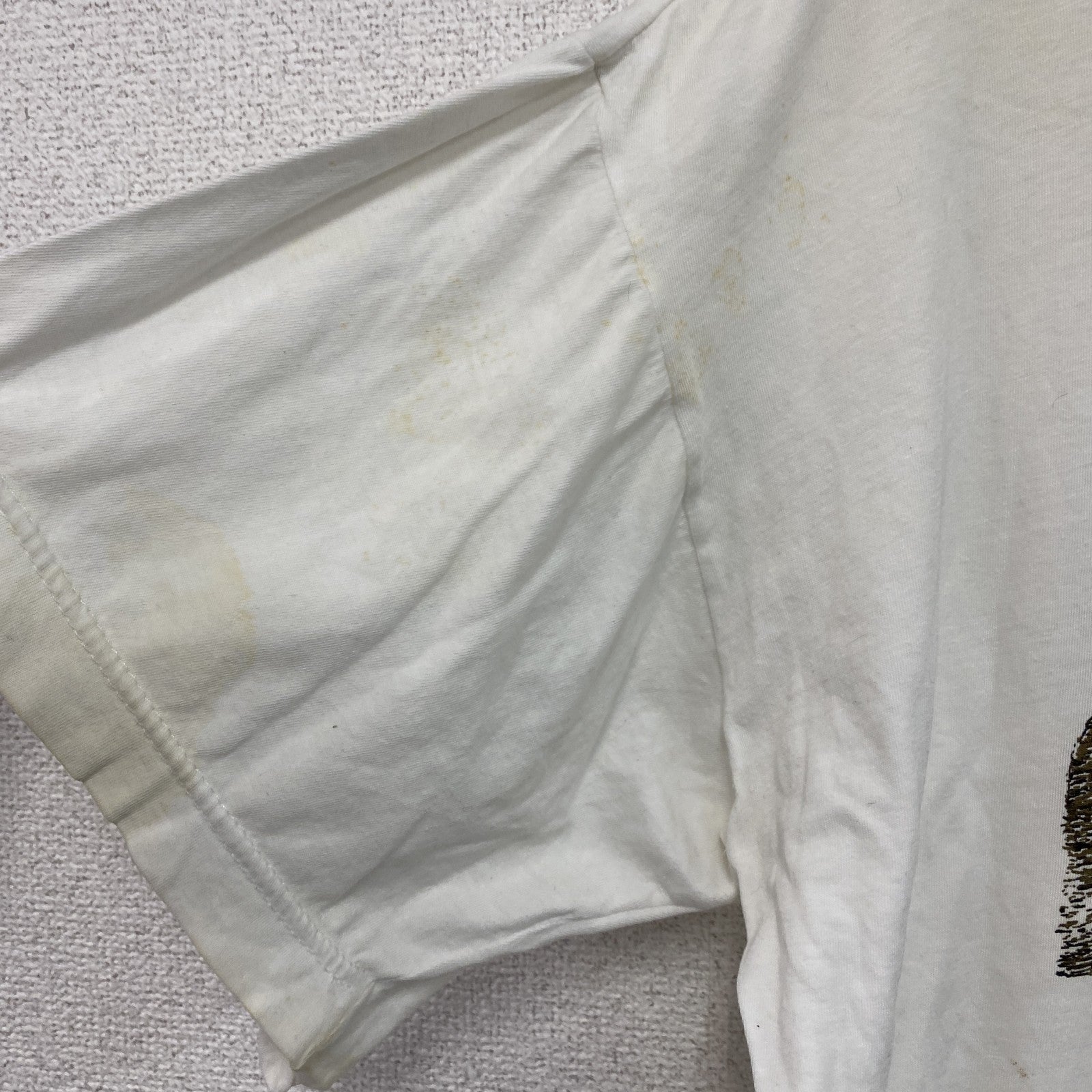 ～00s　SAGGY　サギー　半袖プリントＴシャツ　EGY PTE　エジプト　ヴィンテージ　白　ホワイト　Lサイズ　古着