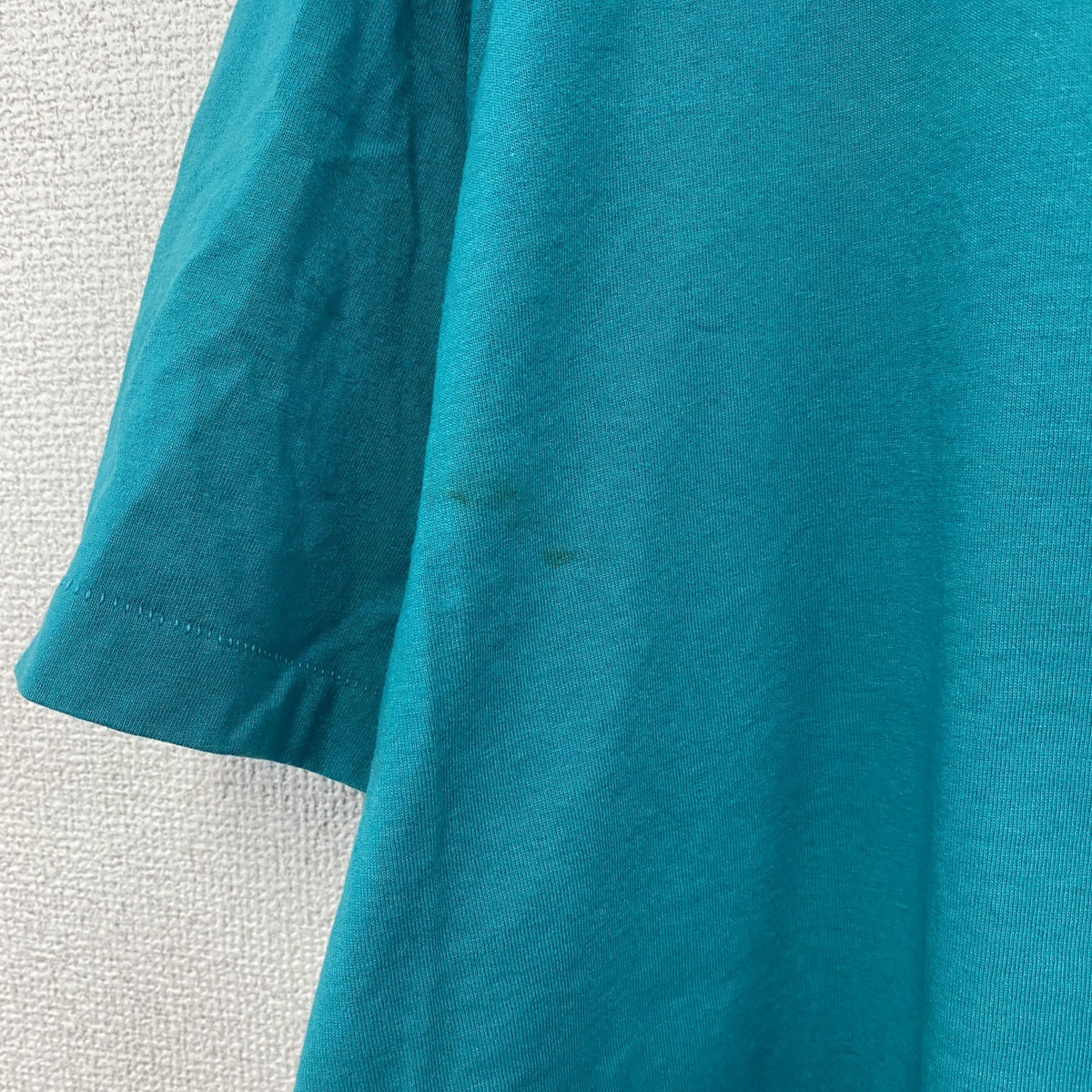 FRUIT OF THE LOOM　フルーツオブザルーム　BEST　半袖プリントTシャツ　ヴィンテージ　シングルステッチ　水色　ライトブルー　XLサイズ　古着