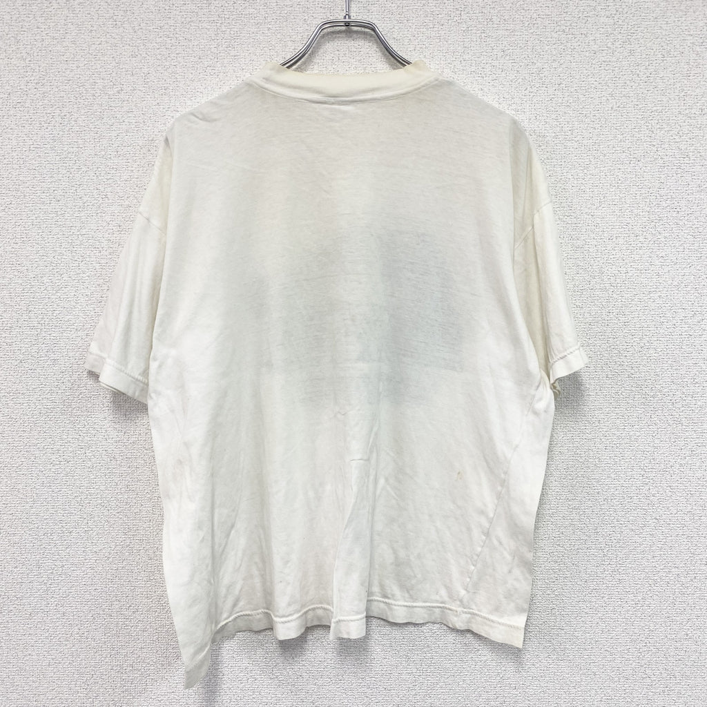 ～00s　SAGGY　サギー　半袖プリントＴシャツ　EGY PTE　エジプト　ヴィンテージ　白　ホワイト　Lサイズ　古着