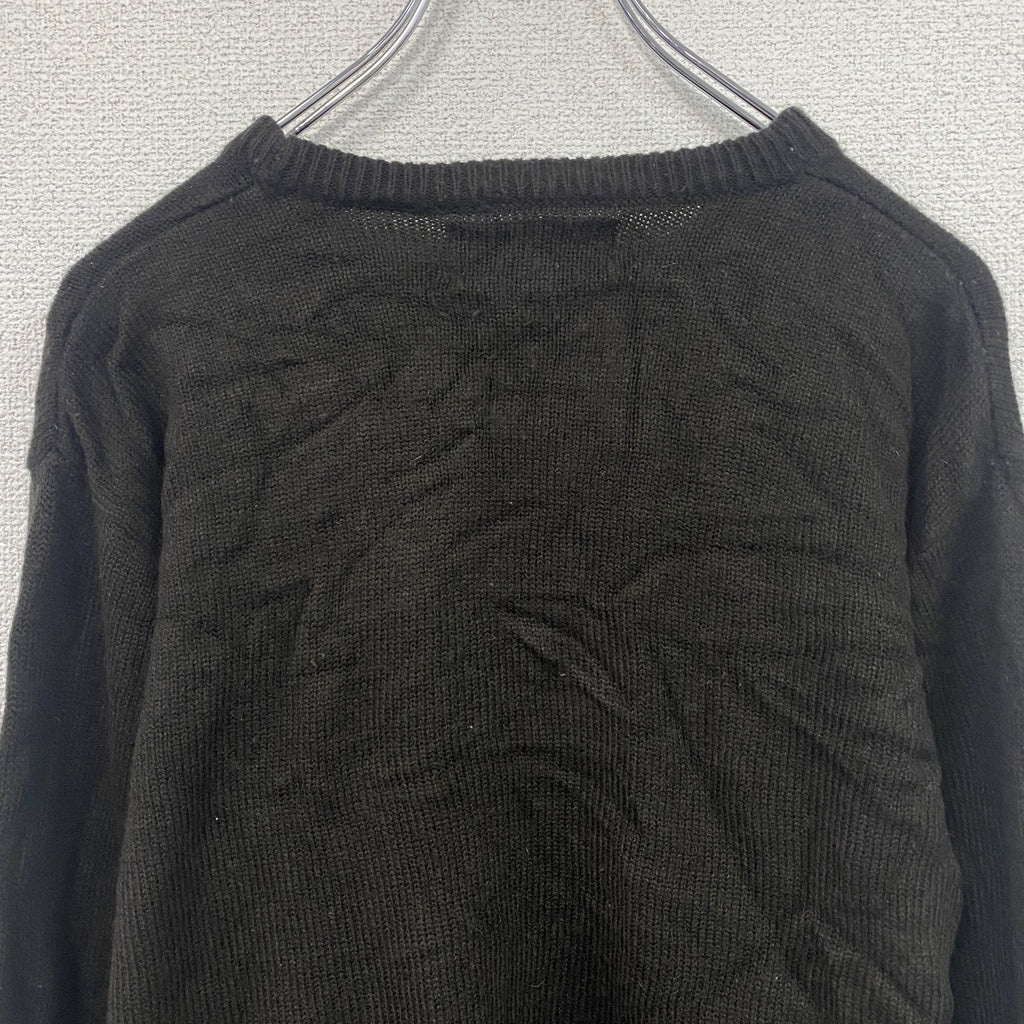 Kappa　カッパ　アクリルニットセーター　茶色　ブラウン　Lサイズ　古着