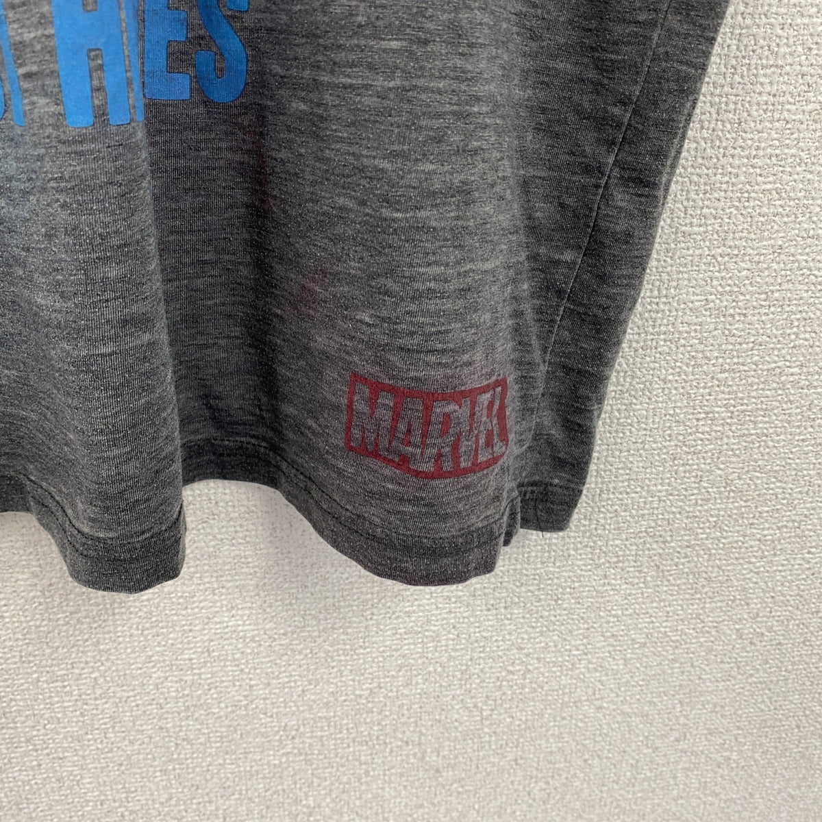 MARVEL COMICS　マーベル　半袖プリントTシャツ　灰色　グレー　2XLサイズ　古着