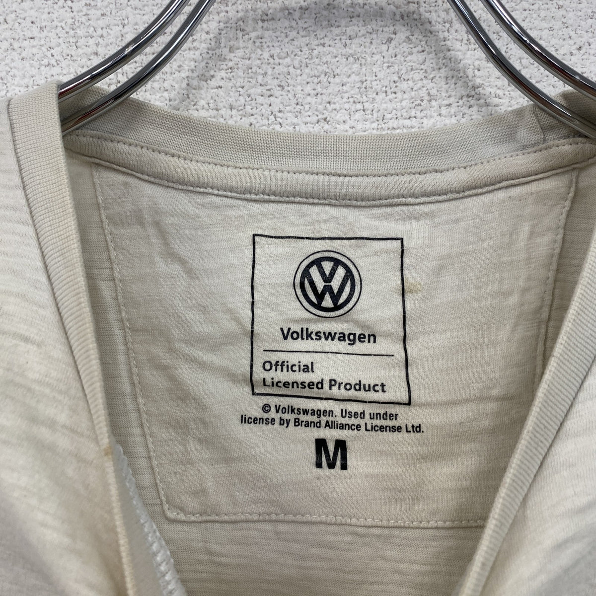 Volkswagen　フォルクスワーゲン　半袖プリントTシャツ　ベージュ　Mサイズ　古着