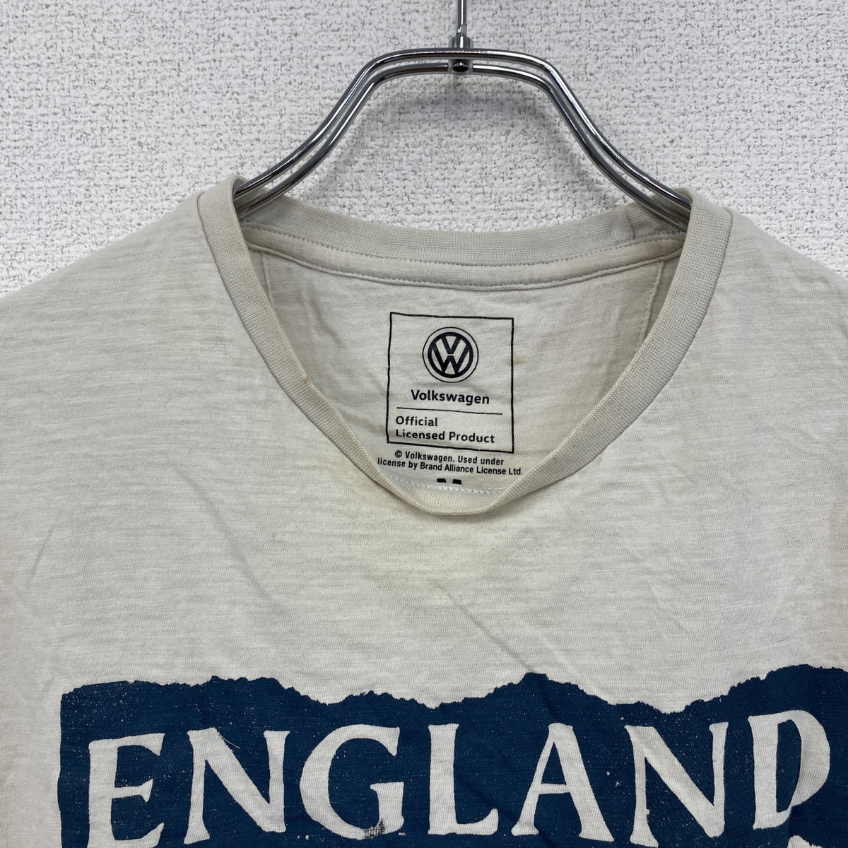 Volkswagen　フォルクスワーゲン　半袖プリントTシャツ　ベージュ　Mサイズ　古着