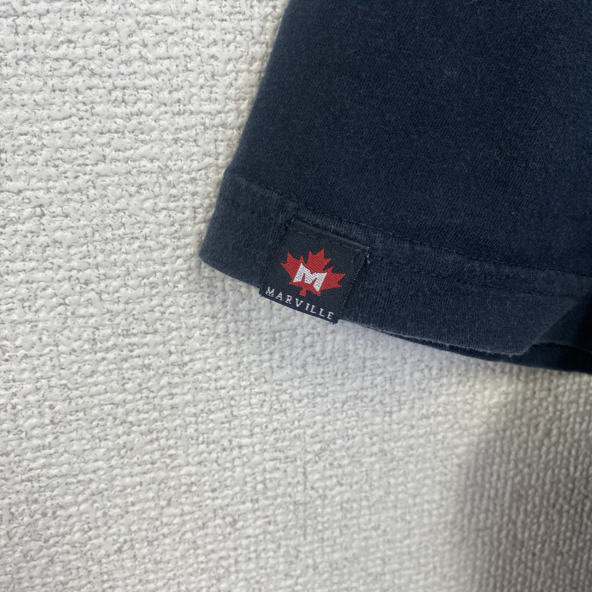 MARVILLE　半袖プリントTシャツ　アーチプリント　4連プリント　刺繍ロゴ　黒　ブラック　XLサイズ　古着