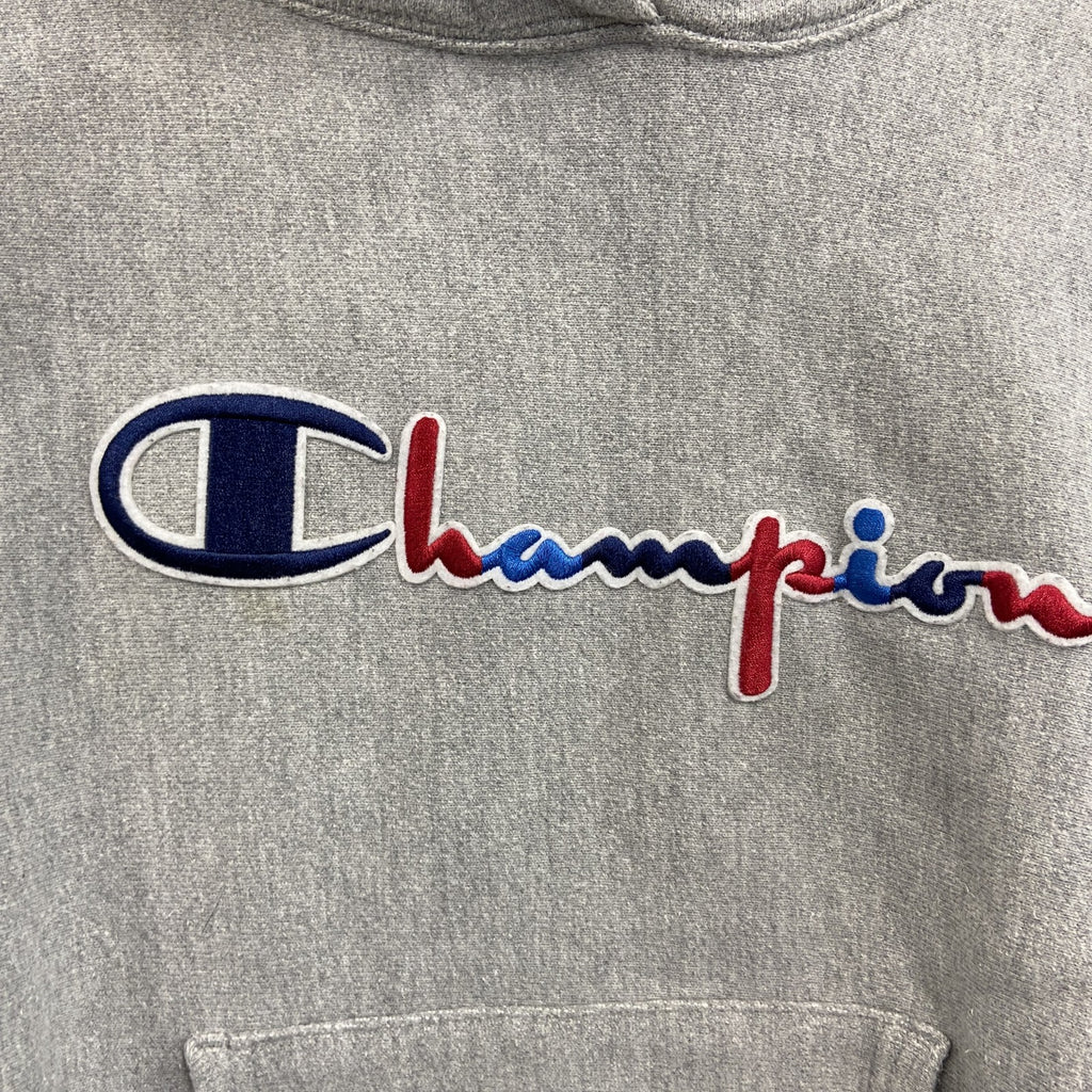 Champion　チャンピオン　リバースウィーブ　スウェットパーカー/フーディー　灰色　グレー　Sサイズ　古着