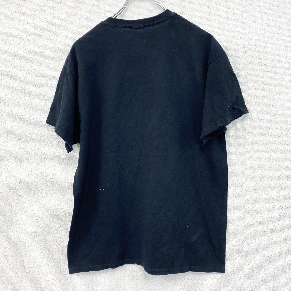 GILDAN　半袖プリントTシャツ　ギャルT　メッセージT　ラインストーン　黒　ブラック　Lサイズ　古着