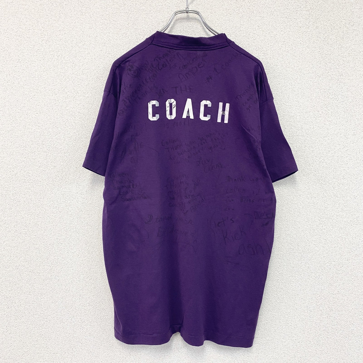 FRUIT OF THE LOOM　フルーツオブザルーム　BEST　半袖プリントTシャツ　ヴィンテージ　シングルステッチ　紫　パープル　XLサイズ　古着