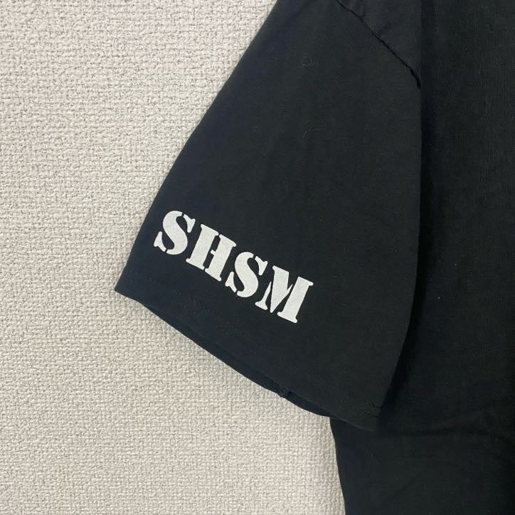 Champion　チャンピオン　半袖ワンポイントプリントTシャツ　SHSM TITANS　黒　ブラック　春夏服　Lサイズ　古着