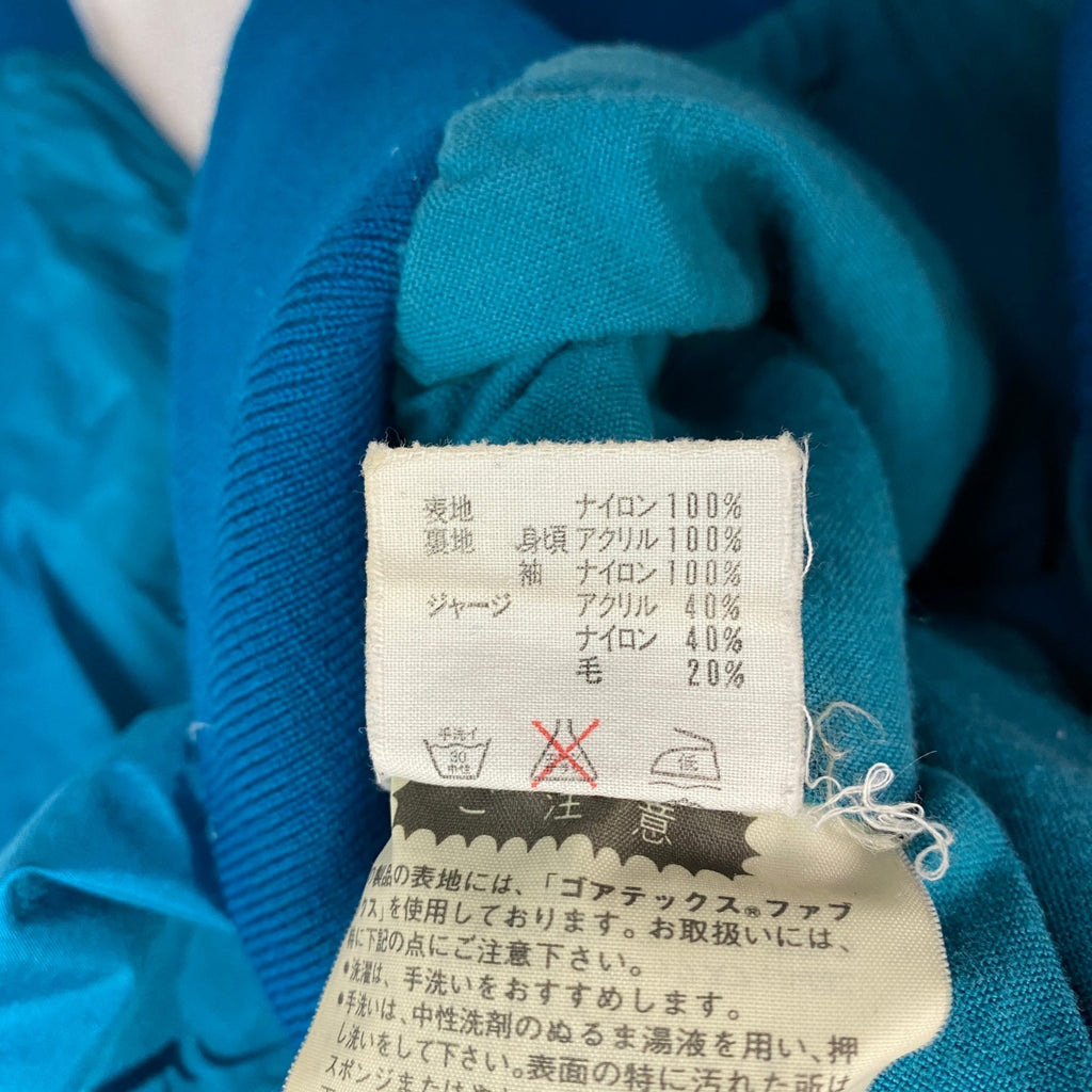 DESCENTE　デサント　アノラックパーカー　スキーウェア　ゴアテックスファブリクス　ラグランスリーブ　青　ブルー　Lサイズ　古着