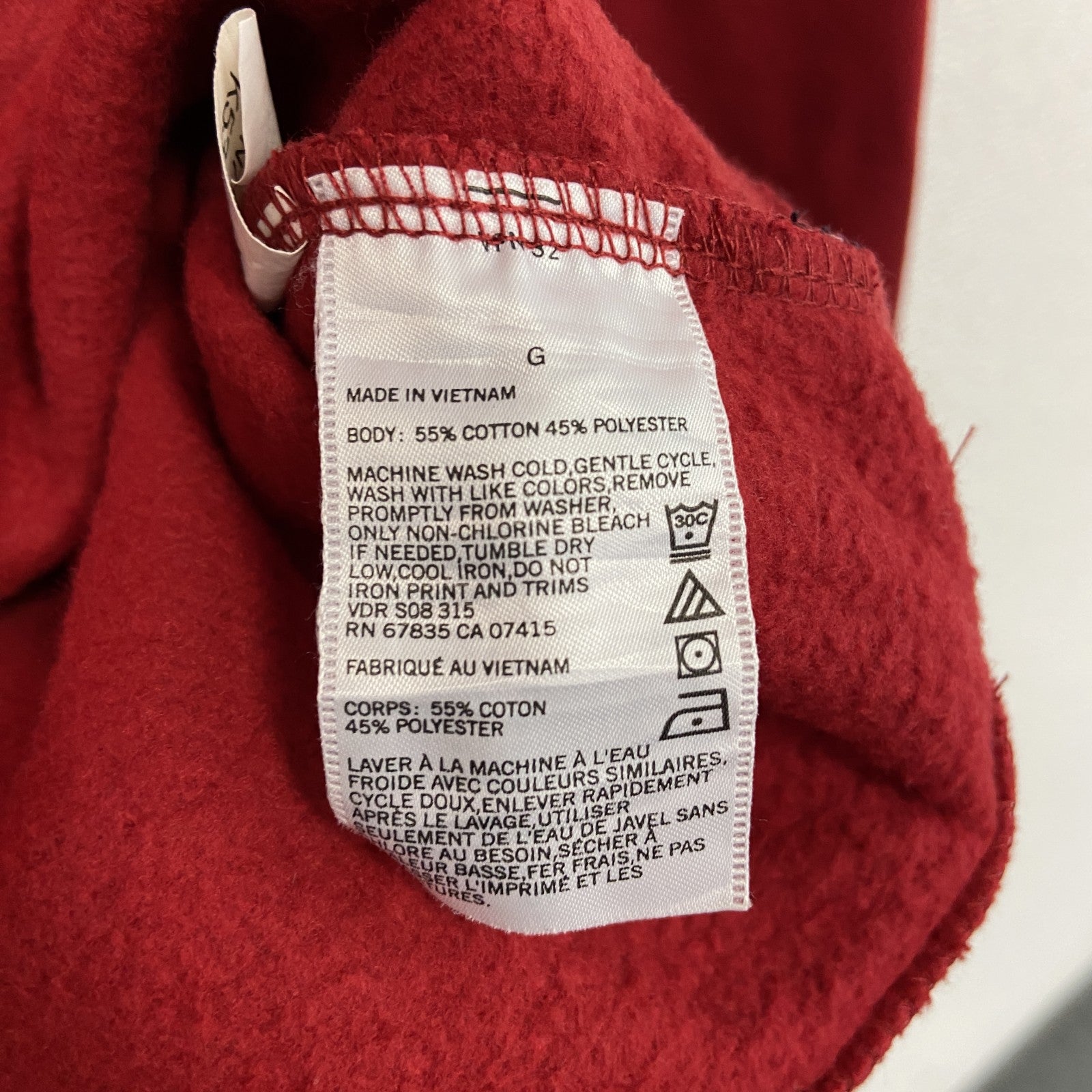 NAUTICA　ノーティカ　ハーフジップスウェット/トレーナー　赤　レッド　Lサイズ スウェットトップス ユニセックス コットン 古着