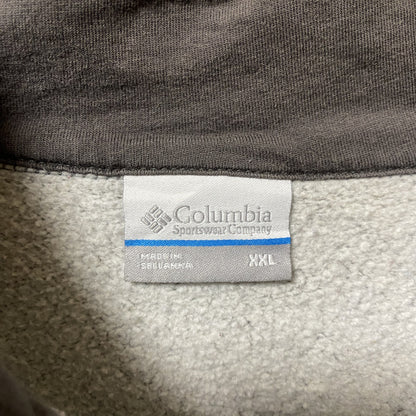 古着 used　Columbia コロンビア　長袖ハーフジップスウェット　トレーナー　オーバーサイズ　グレー　XXLサイズ