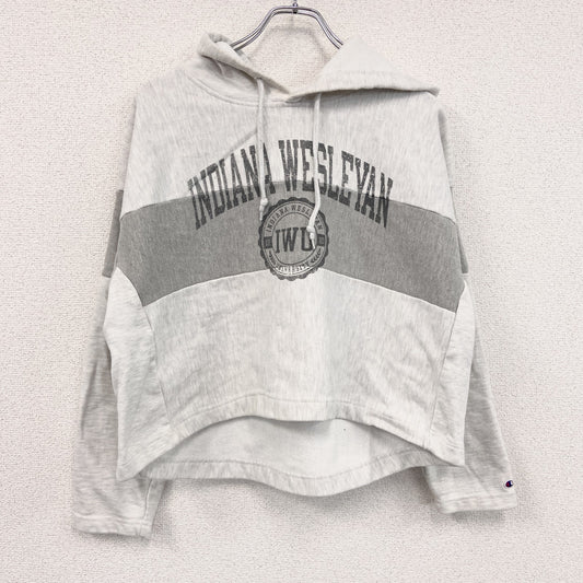 Champion　チャンピオン　リバースウィーブ　スウェットパーカー/フーディー　アーチプリント　霜降りグレー　Lサイズ