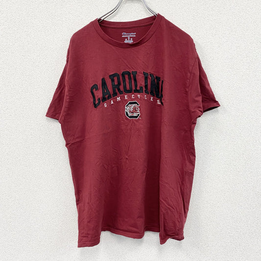 Champion　チャンピオン　半袖プリントTシャツ　カレッジタイプ　赤　レッド　XLサイズ