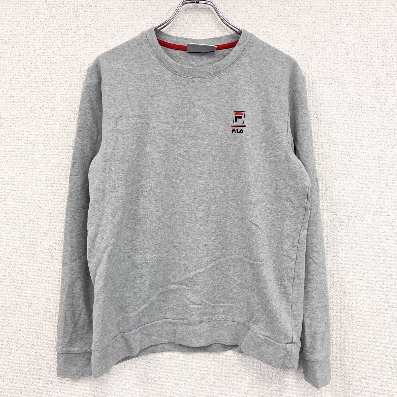 FILA　フィラ　スウェット/トレーナー　灰色　グレー　Mサイズ スウェットトップス ユニセックス コットン 古着