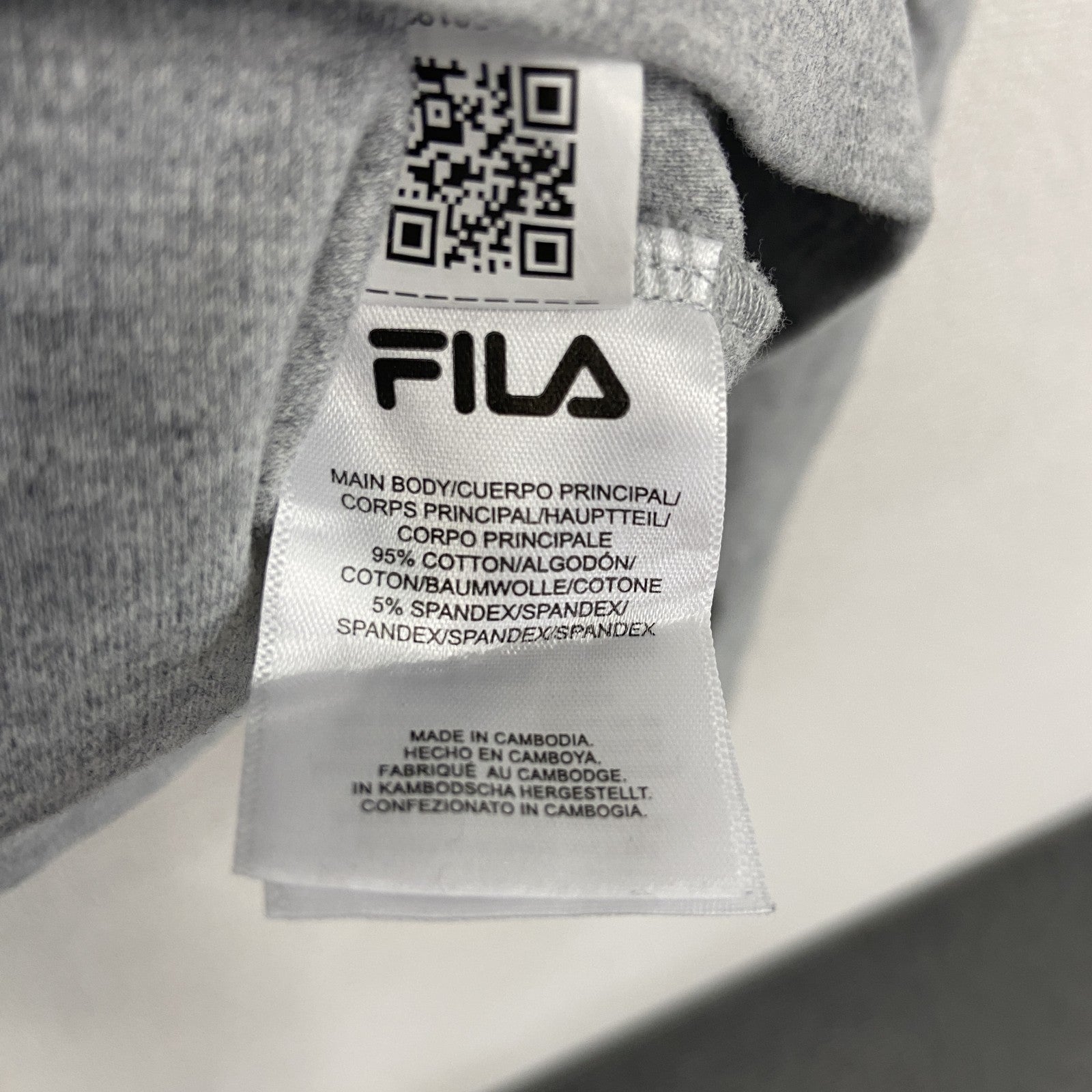 FILA　フィラ　スウェット/トレーナー　灰色　グレー　Mサイズ スウェットトップス ユニセックス コットン 古着