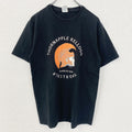 PORT&COMPANY　半袖フロントプリントTシャツ　THORNAPPLE KELLOGG　黒　ブラック　Mサイズ　古着
