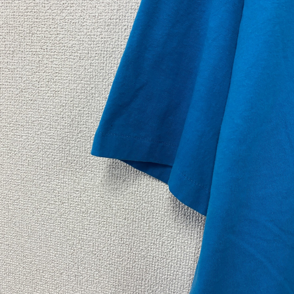 Hanes　ヘインズ　半袖Tシャツ　ヴィンテージ　シングルステッチ　水色　ライトブルー　2XLサイズ　古着