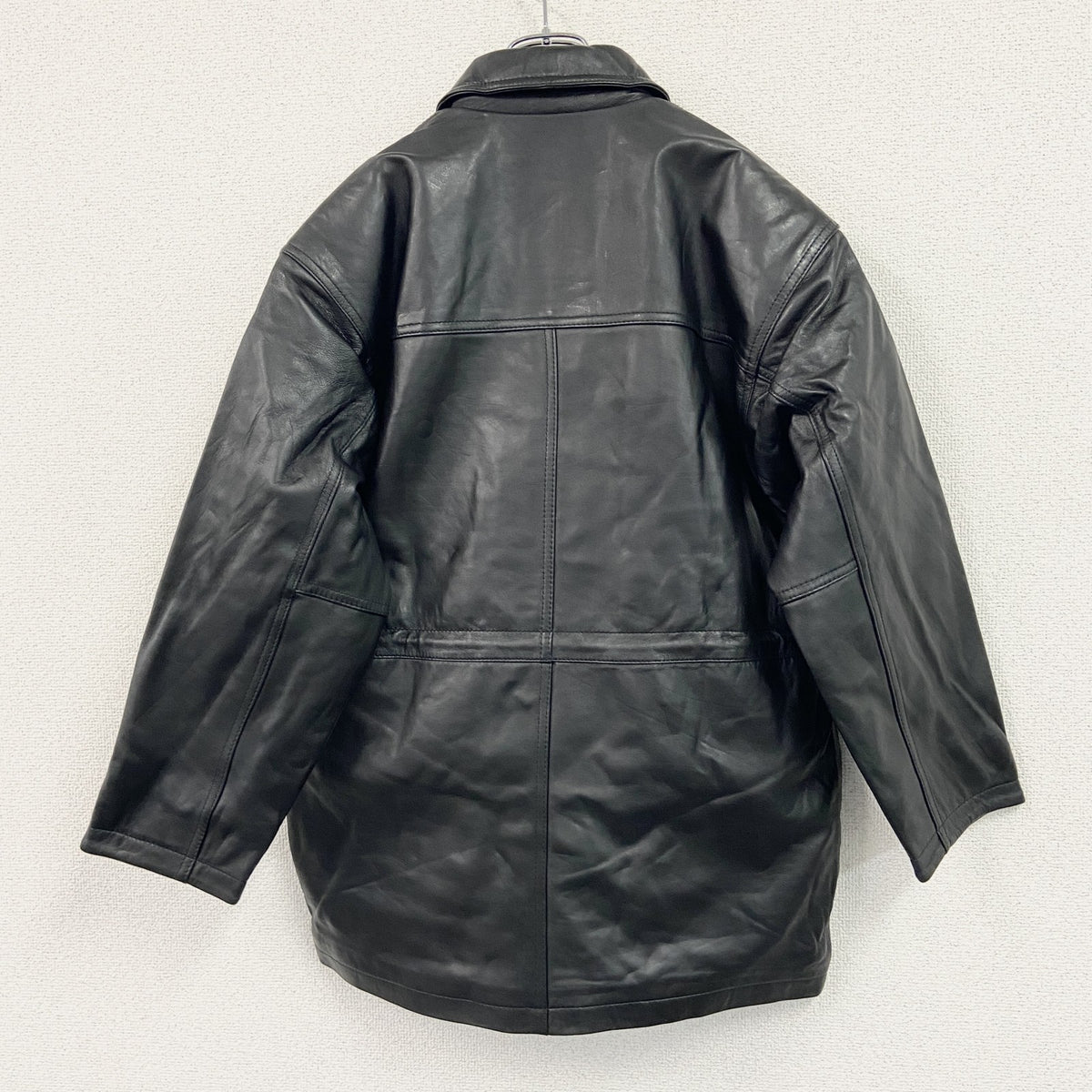 CENTELLA　ラムレザーカーコート　レザージャケット　未使用品　デッドストック　黒　ブラック　Sサイズ　古着