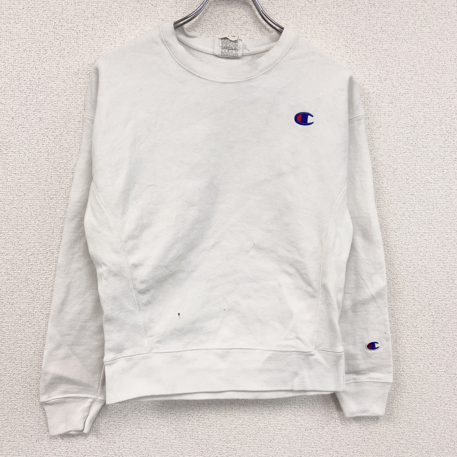 Champion　チャンピオン　リバースウィーブ　スウェット/トレーナー　白　ホワイト　Sサイズ　古着