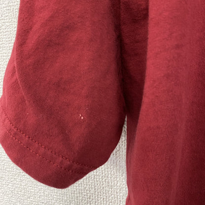 00s　NIKE　ナイキ　半袖プリントTシャツ　ヴィンテージ　スウッシュ　刺繍ロゴ　赤　レッド　Mサイズ