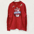 NIKE　ナイキ　長袖プリントTシャツ　スウッシュ　赤　レッド　Lサイズ　古着