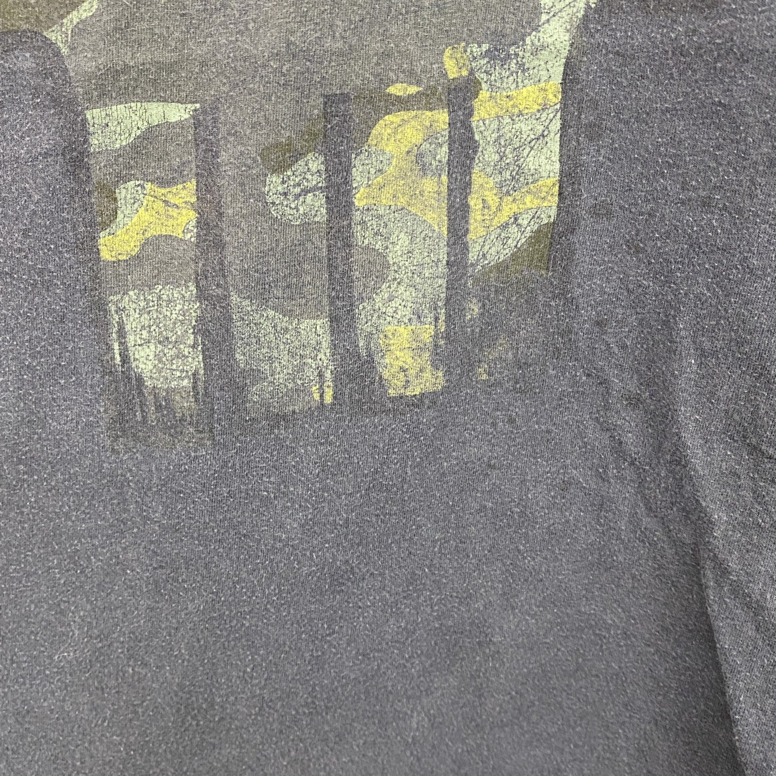 MARVEL　マーベル　半袖プリントTシャツ　フェード　黒　ブラック　XLサイズ　古着