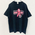 GILDAN　ギルダン　半袖デザインプリントTシャツ　バレーボール　PINK OUT　Tiger　黒　ブラック　XLサイズ　古着