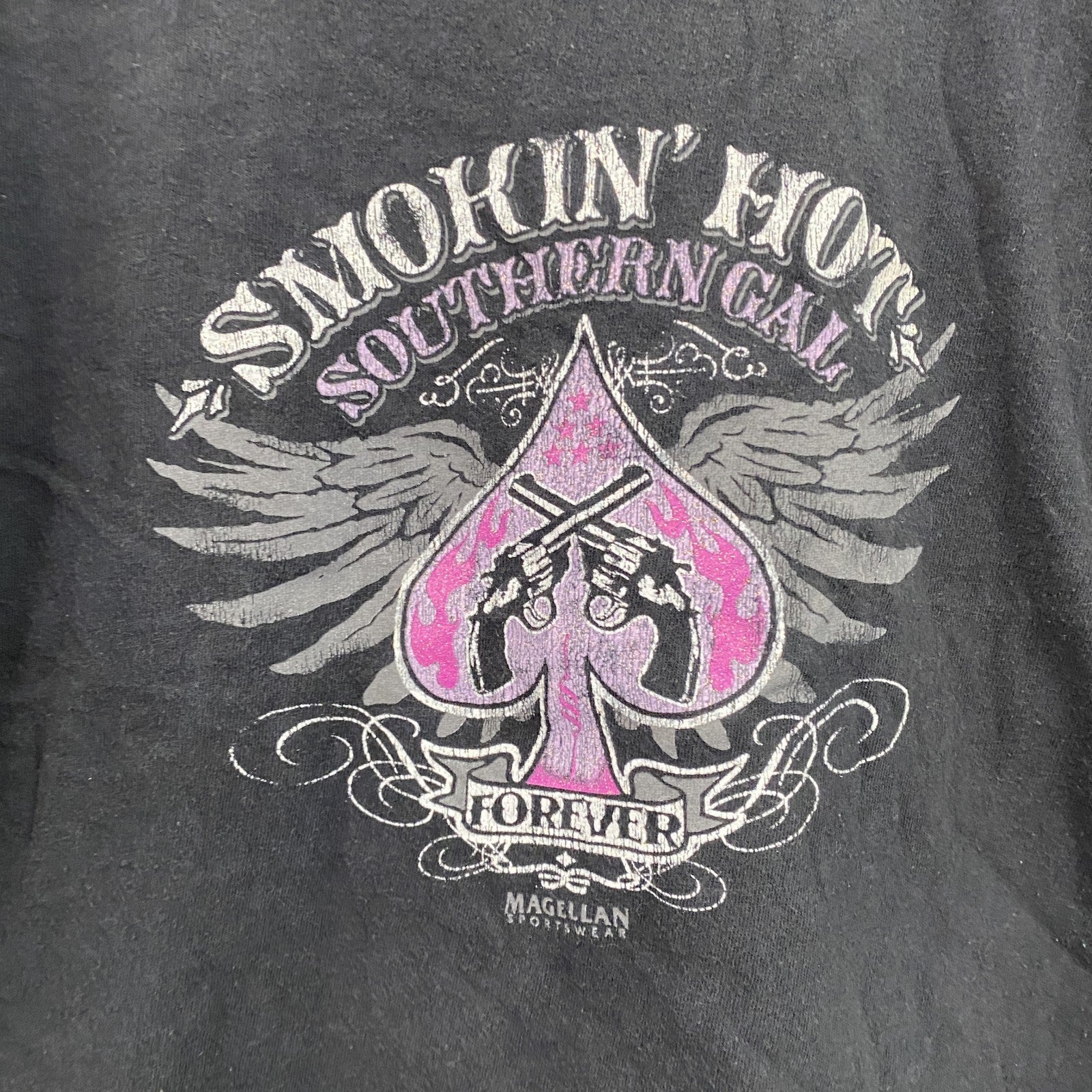 MAGELLAN　半袖プリントTシャツ　黒　ブラック　Lサイズ　古着