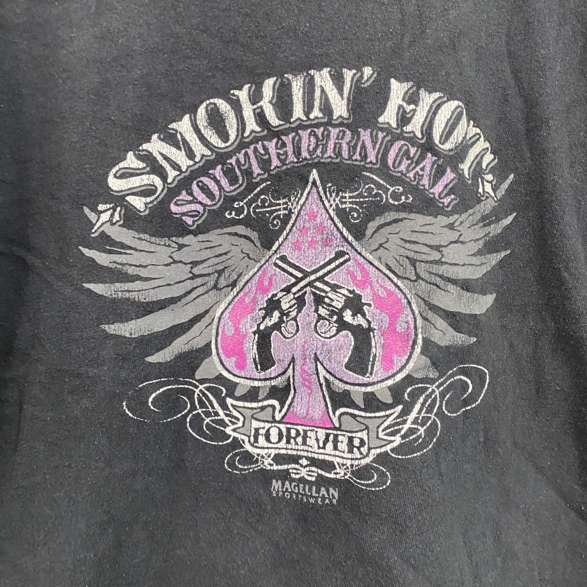 MAGELLAN　半袖プリントTシャツ　黒　ブラック　Lサイズ　古着