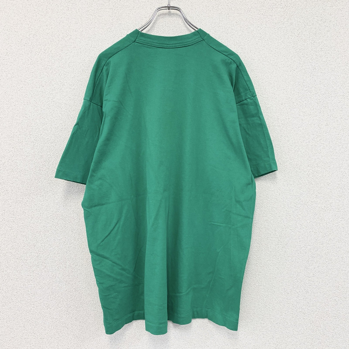 FRUIT OF THE LOOM　フルーツオブザルーム　半袖プリントTシャツ　ヴィンテージ　シングルステッチ　緑　グリーン　2XLサイズ　古着
