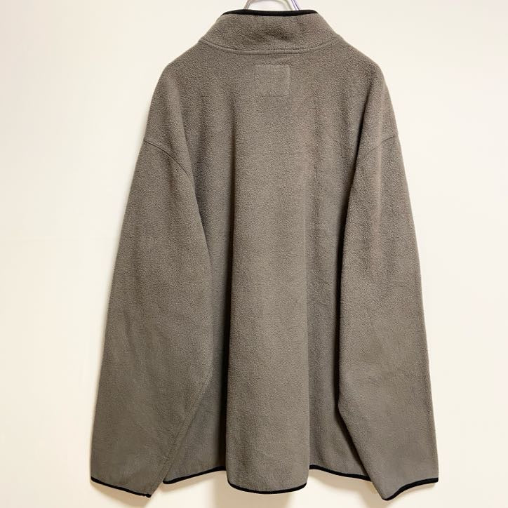 OLD NAVY　オールドネイビー　ハーフジップフリースジャケット　ビッグシルエット　グレー　灰色　2XLサイズ　古着