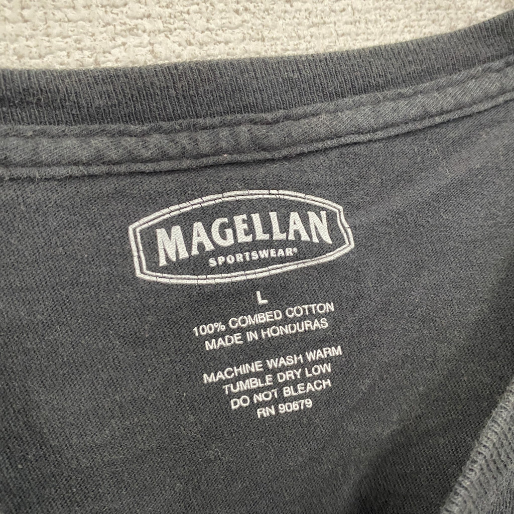 MAGELLAN　半袖プリントTシャツ　黒　ブラック　Lサイズ　古着